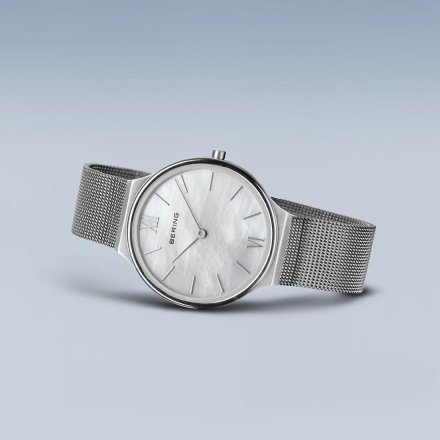 Zegarek Bering Ultra Slim 18434-000 srebrny z masą perłową