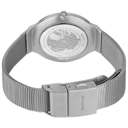 Zegarek Bering Ultra Slim 18434-010 srebrny ze złotymi detalami