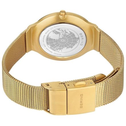 Zegarek Bering Ultra Slim 18434-336 złoty z różową tarczą