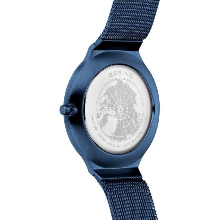 Zegarek Bering Ultra Slim 18434-397 granatowy ze złotymi detalami