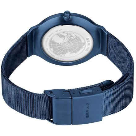Zegarek Bering Ultra Slim 18434-397 granatowy ze złotymi detalami