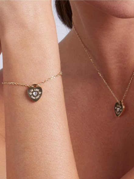 Guess Amore bransoletka złota damska JUBB05057JW (S)