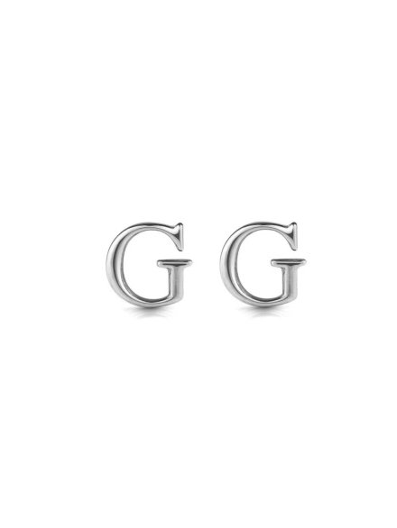 Srebrne kolczyki Guess litery G GUESS STUDS PARTY JUBE02169JW