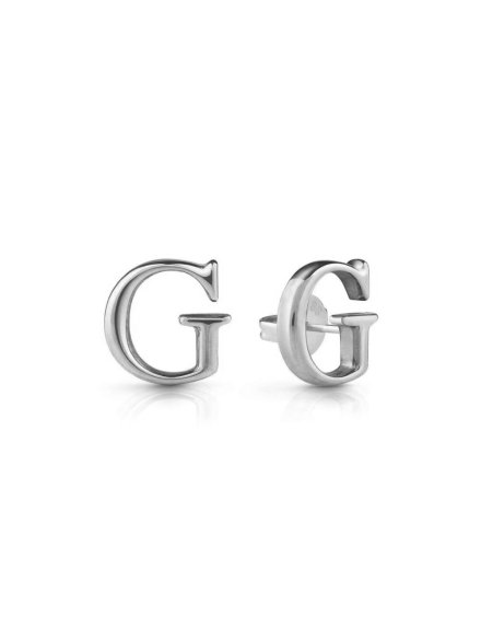 Srebrne kolczyki Guess litery G GUESS STUDS PARTY JUBE02169JW