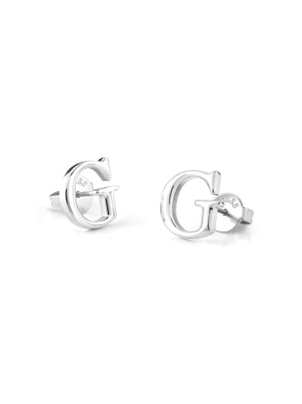 Srebrne kolczyki Guess litery G GUESS STUDS PARTY JUBE02169JW