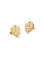 Guess Amore złote kolczyki serca kłódki JUBE05058JW