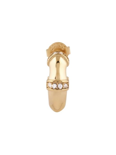 Guess BAMBOO złote kolczyki koła 18 mm JUBE05164JW