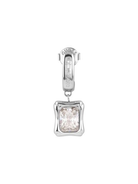 Guess BAMBOO srebrne kolczyki wiszące kryształy JUBE05172JW