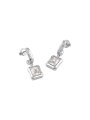 Guess BAMBOO srebrne kolczyki wiszące kryształy JUBE05172JW