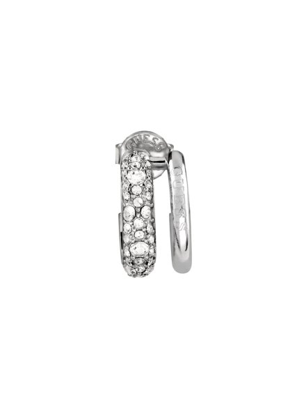 Guess FABULOUS ME srebrne kolczyki koła JUBE05197JW