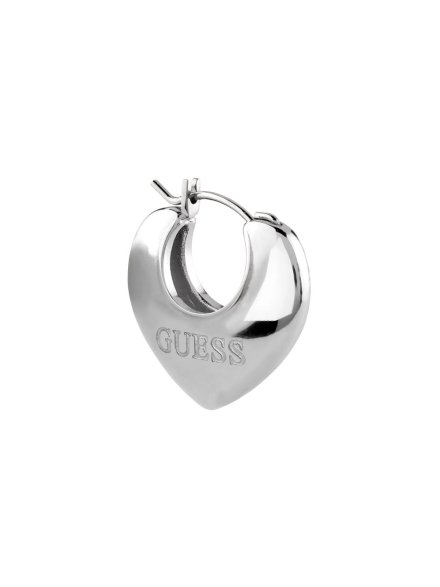 Guess CRAZY IN LOVE srebrne kolczyki serca retro vintage JUBE05207JW