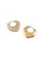 Guess CRAZY IN LOVE złote kolczyki serca retro vintage JUBE05207JW
