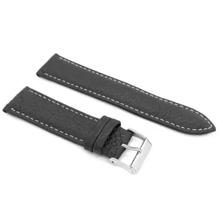 Czarny pasek przedłużany 16 mm XL skórzany DILOY P206EL.16.01 + GRATIS dwa teleskopy i narzędzie