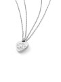 Guess AMORE srebrny naszyjnik zawieszka serce JUBN05056JW