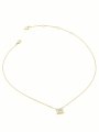 Guess BAMBOO złoty naszyjnik zawieszka kryształ JUBN05170JW