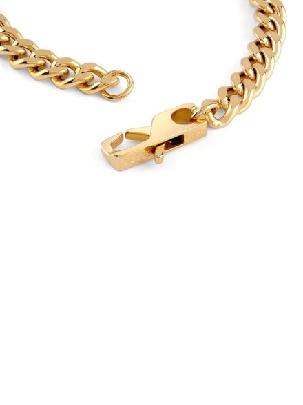 Guess Lion King złota bransoletka łańcuch pancerka JUMB05015JW