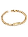 Guess Lion King złota bransoletka łańcuch pancerka JUMB05015JW