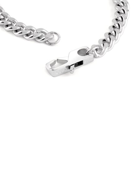 Guess Lion King srebrna bransoletka łańcuch pancerka JUMB05015JW