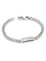 Guess Lion King srebrna bransoletka łańcuch pancerka JUMB05015JW