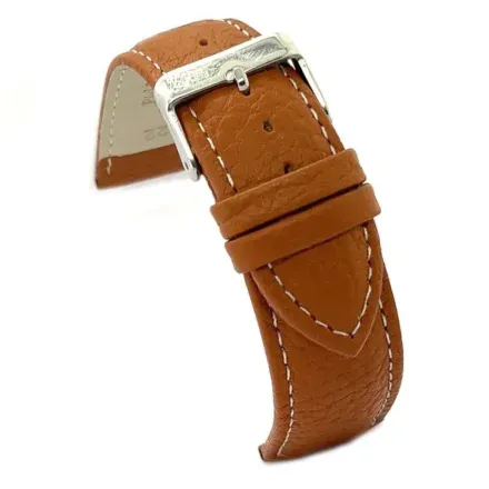 Brązowy pasek przedłużany 16 mm XL skórzany DILOY P206EL.16.03 + GRATIS dwa teleskopy i narzędzie