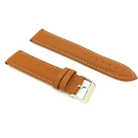 Brązowy pasek przedłużany 22 mm XL skórzany DILOY P206EL22.03 + GRATIS dwa teleskopy i narzędzie