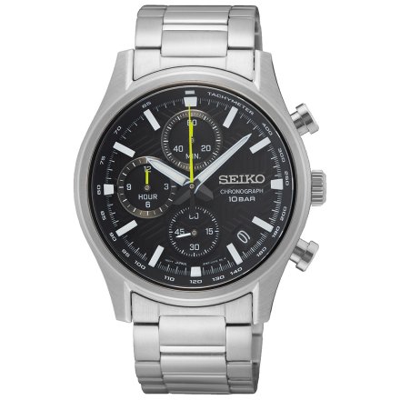Seiko zegarek męski z chronografem sportowo-elegancki SSB419P1