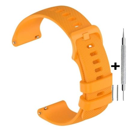 Pomarańczowy pasek 22 mm z tworzywa DILOY SBR42.22.12 + GRATIS dwa teleskopy i narzędzie