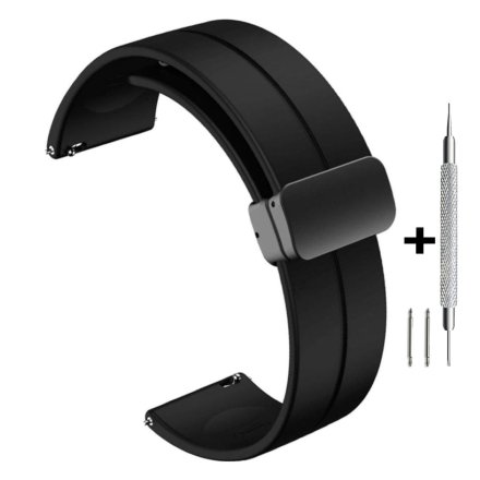 Czarny pasek 20 mm z tworzywa DILOY SBR45.20.01 + GRATIS dwa teleskopy i narzędzie