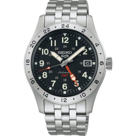 Seiko 5 Sports Automatic GMT SSK023K1 zegarek męski automatyczny czarny