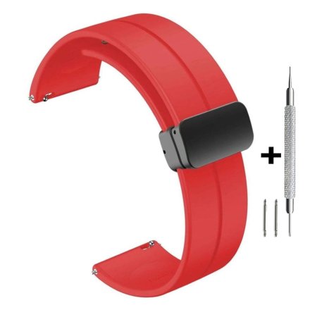 Czerwony pasek 22 mm z tworzywa DILOY SBR45.22.06 + GRATIS dwa teleskopy i narzędzie