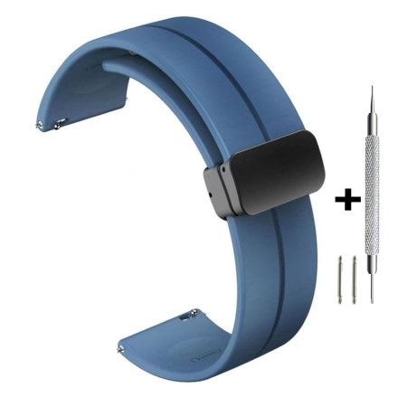 Niebieski pasek 22 mm z tworzywa DILOY SBR45.22.16 + GRATIS dwa teleskopy i narzędzie