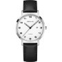 Bering Titanium srebrny zegarek damski na pasku 1863-404 z datownikiem