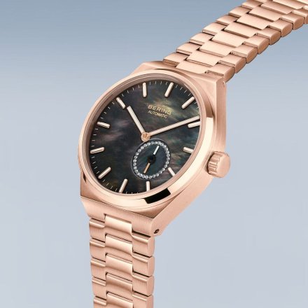 Bering Automatic Sapphire Zegarek  19435-762 damski różowozłoty automat
