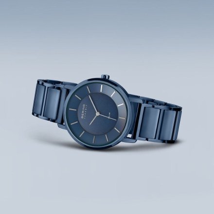 Bering Slim Solar 19535-797 Zegarek damski ceramiczny granatowy