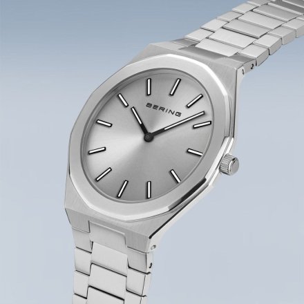 Zegarek Bering Classic 19641-700 męski srebrny na bransolecie
