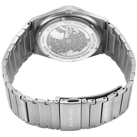Zegarek Bering Classic 19742-707 męski srebrny z datownikiem