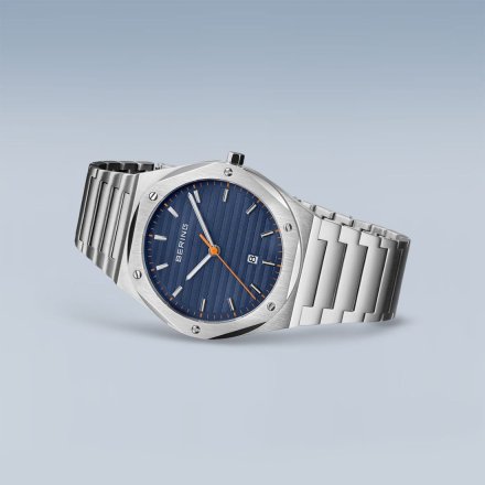 Zegarek Bering Classic 19742-707 męski srebrny z datownikiem