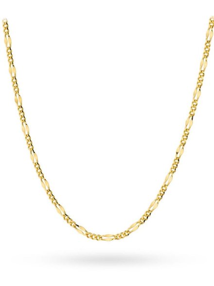 Łańcuszek złoty 50 cm splot figaro gucci • Złoto 585 2.15 g