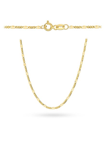 Łańcuszek złoty 50 cm splot figaro gucci • Złoto 585 2.15 g