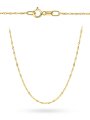 Łańcuszek złoty 50 cm splot singapure • Złoto 585 1.57 g