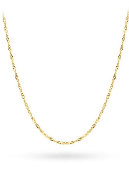 Łańcuszek złoty 50 cm splot singapure • Złoto 585 1.57 g