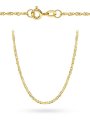 Łańcuszek złoty 50 cm splot singapure podwójnie skręcony • Złoto 585 0.92 g
