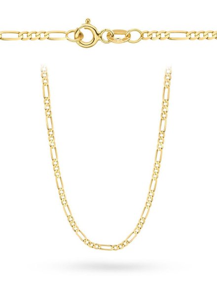 Łańcuszek złoty 50 cm splot figaro • Złoto 585 1.77 g