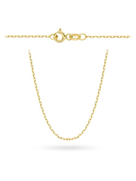 Łańcuszek złoty 50 cm splot ankier • Złoto 585 1.13 g