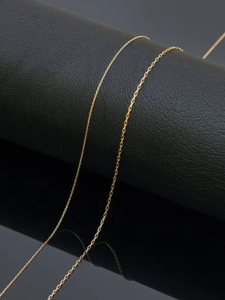 Łańcuszek złoty 50 cm splot ankier • Złoto 585 1.88 g