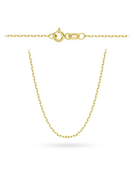 Łańcuszek złoty 45 cm splot ankier • Złoto 585 1.71 g