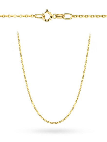 Łańcuszek złoty 50 cm splot rolo diamentowany • Złoto 585 1.48 g