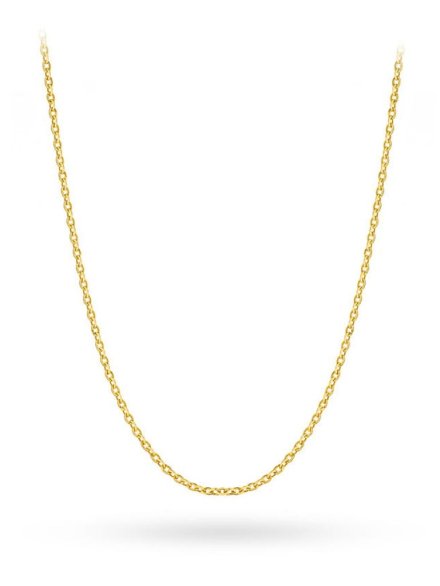 Łańcuszek złoty 50 cm splot rolo diamentowany • Złoto 585 1.48 g