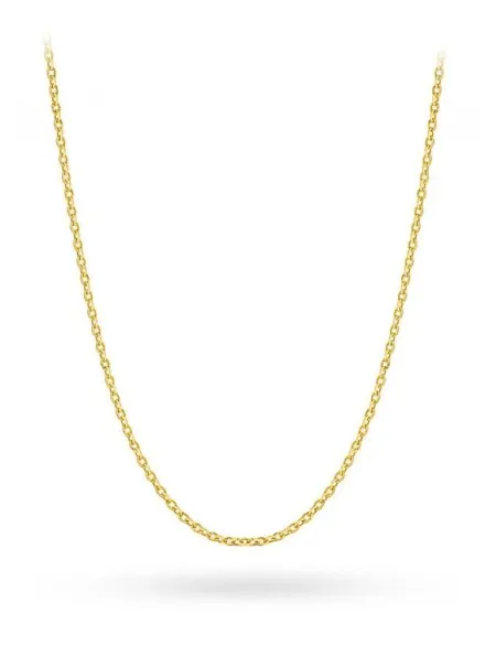 Łańcuszek złoty 42 cm splot rolo diamentowany • Złoto 585 0.87 g