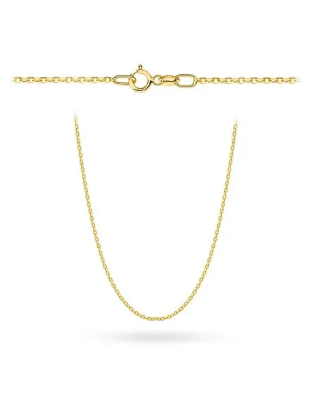 Łańcuszek złoty 42 cm splot rolo diamentowany • Złoto 585 0.87 g